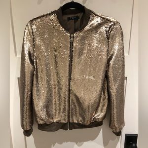 Sequin Bomber Jacket